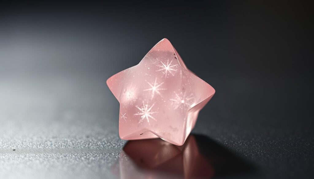 Kwarc gwiaździsty z efektem asteryzmu Kwarc gwiaździsty z efektem asteryzmu